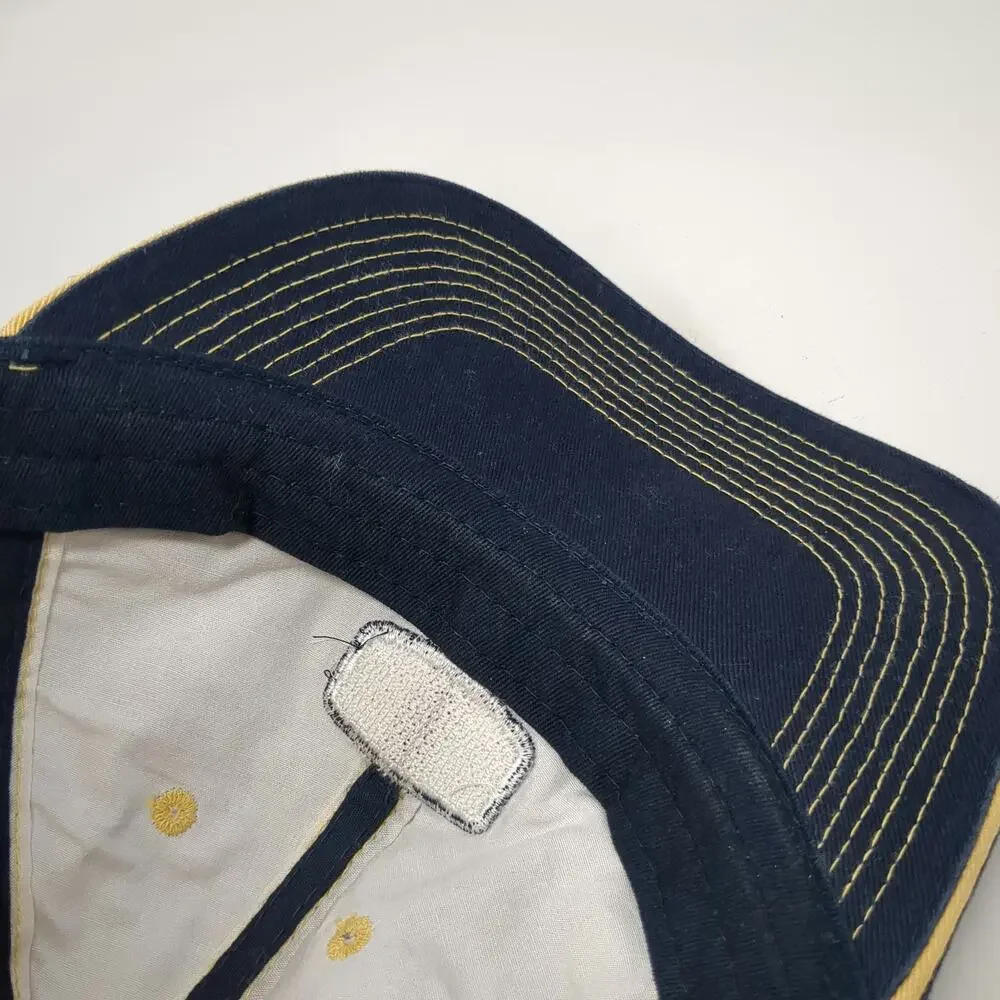 Ahead Baseball Cap Blue Yellow XL Ropes Baseball Hat Contrast Stitching